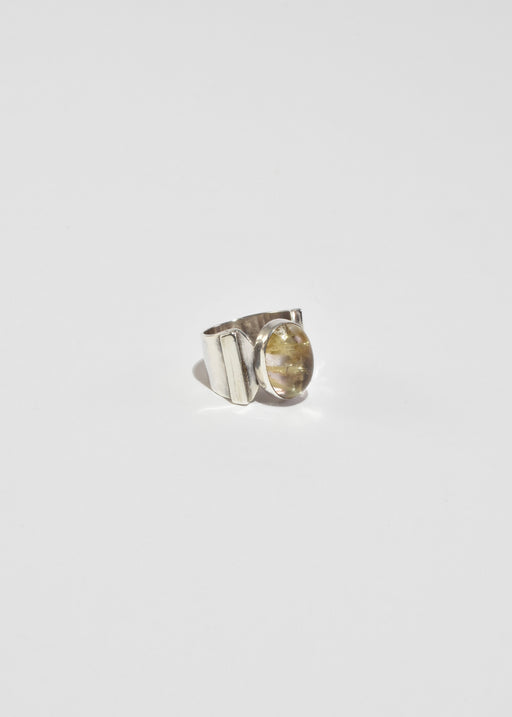 Rutilated Quartz Ring