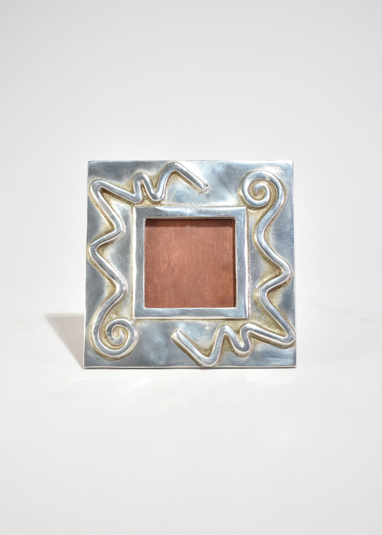 Spiral Pewter Picture Frame