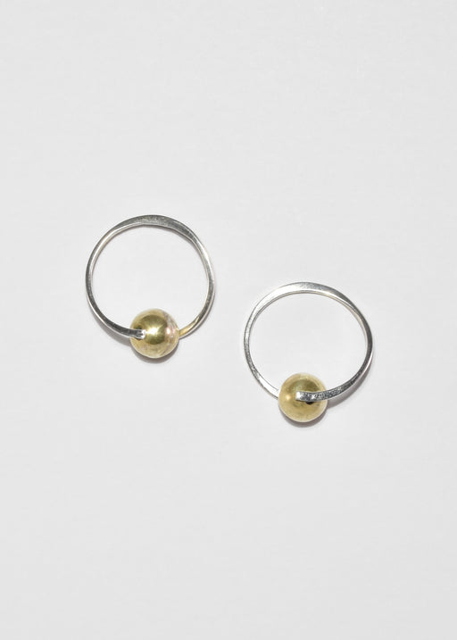 Curved Sphere Earrings