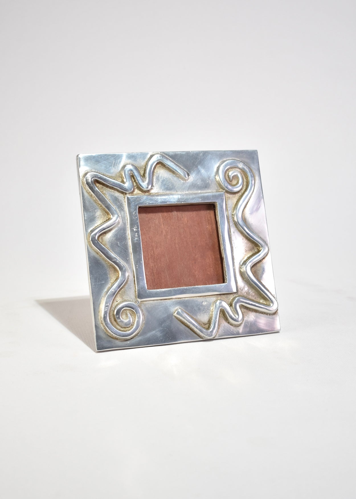 Spiral Pewter Picture Frame