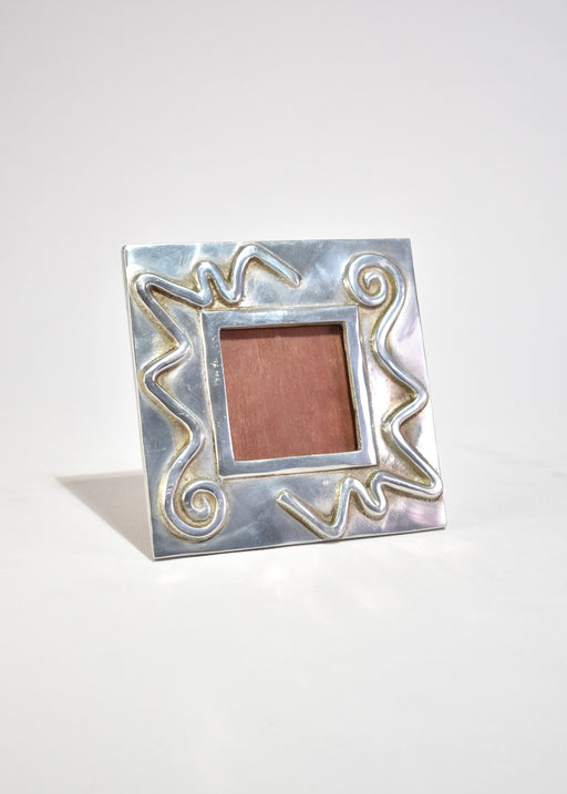 Spiral Pewter Picture Frame