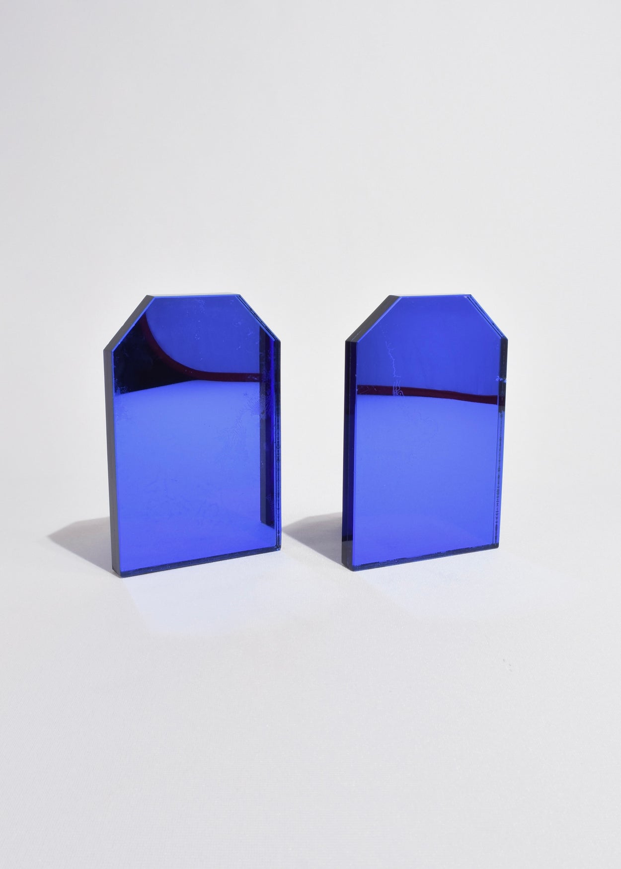Cobalt Deco Bookends
