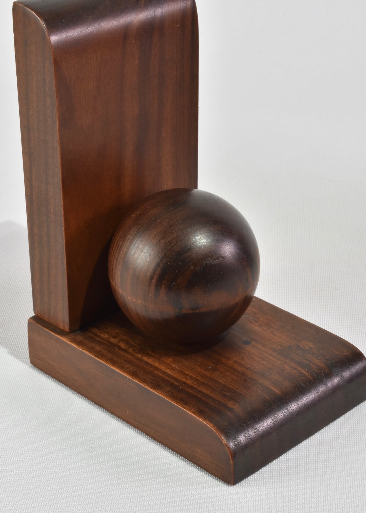 Wooden Sphere Bookends