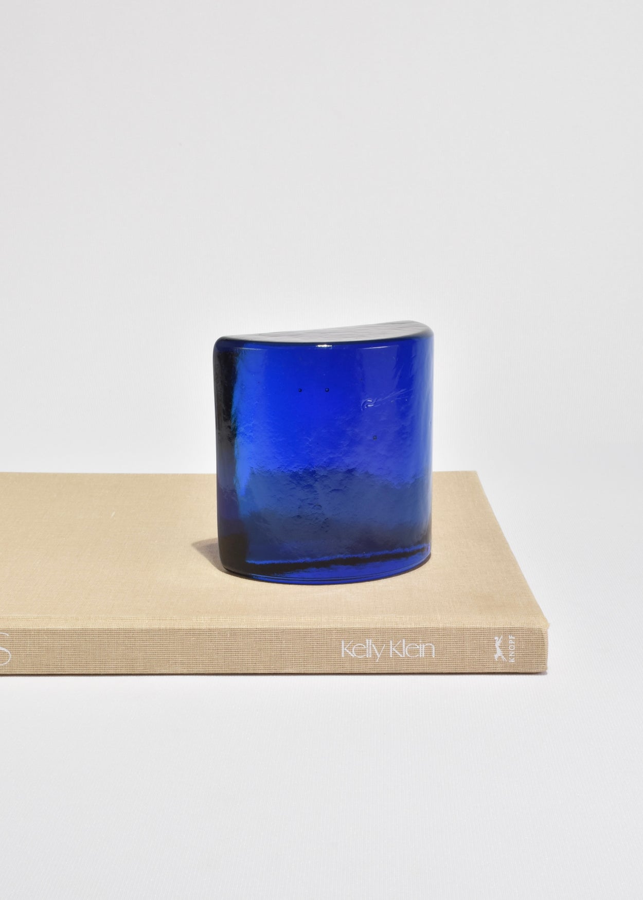 Cobalt Glass Bookends