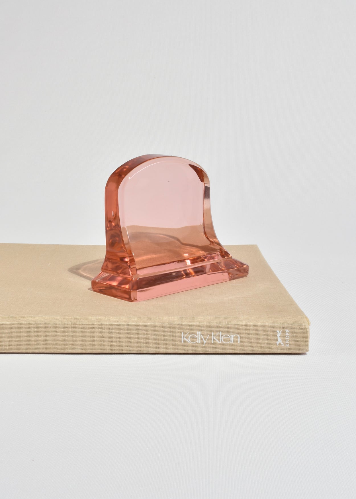 Deco Rose Glass Bookends