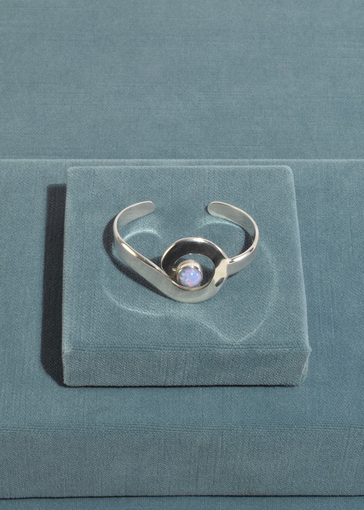 Opalite Spiral Cuff Bracelet