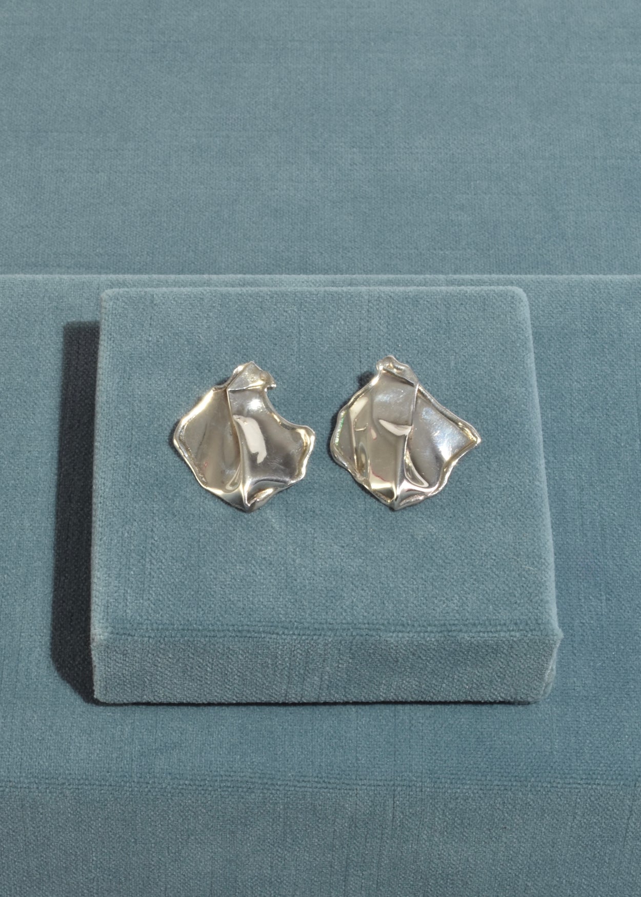 Crushed Sterling Earrings