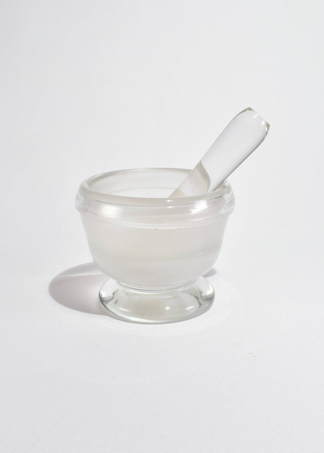 Frosted Glass Mortar and Pestle