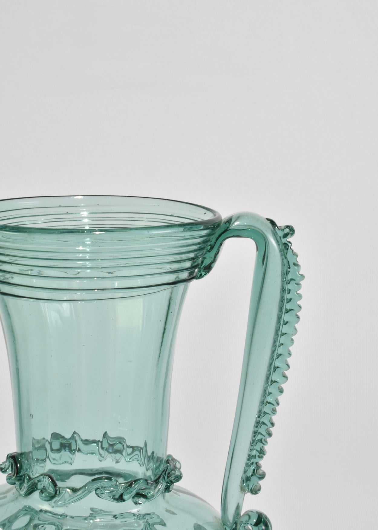 Romanesque Green Glass Vase