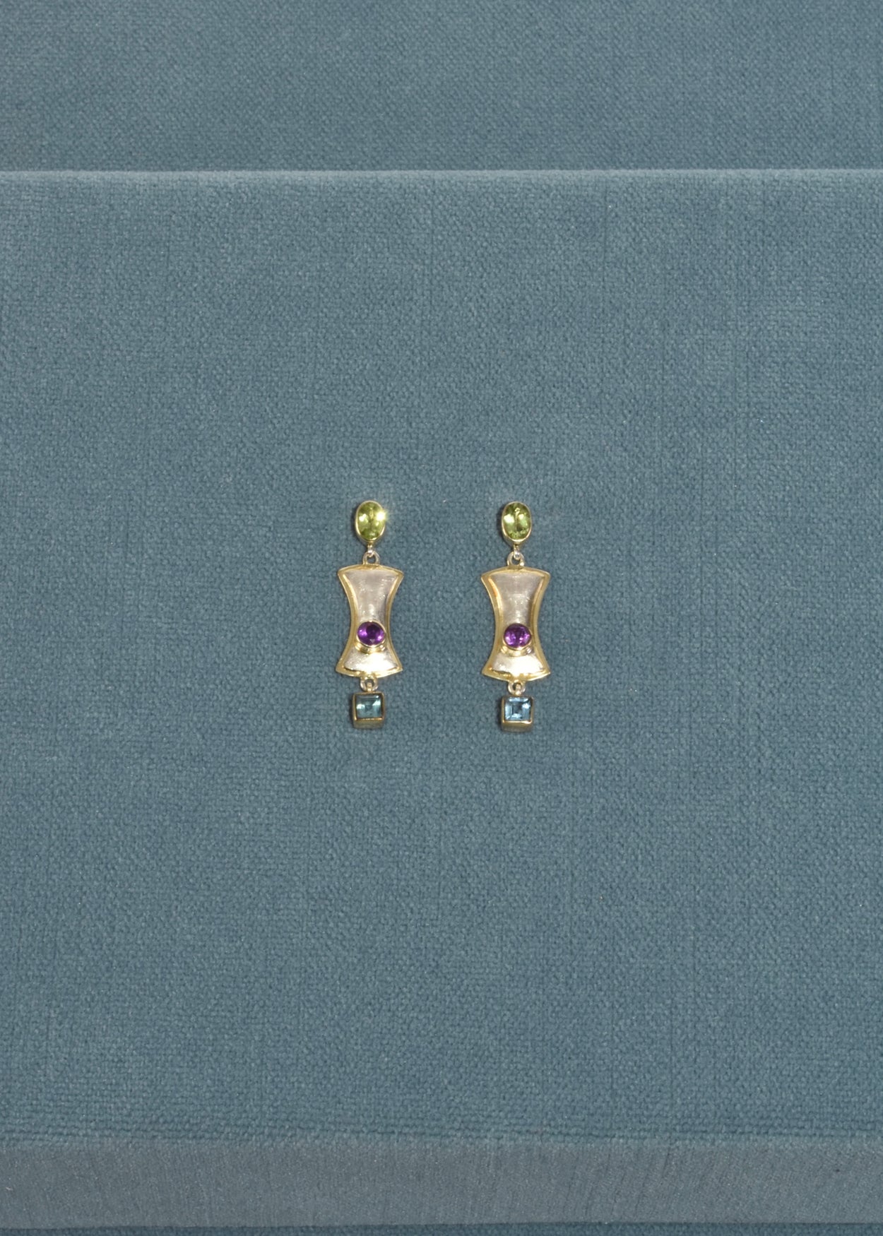 Colorful Stone Drop Earrings