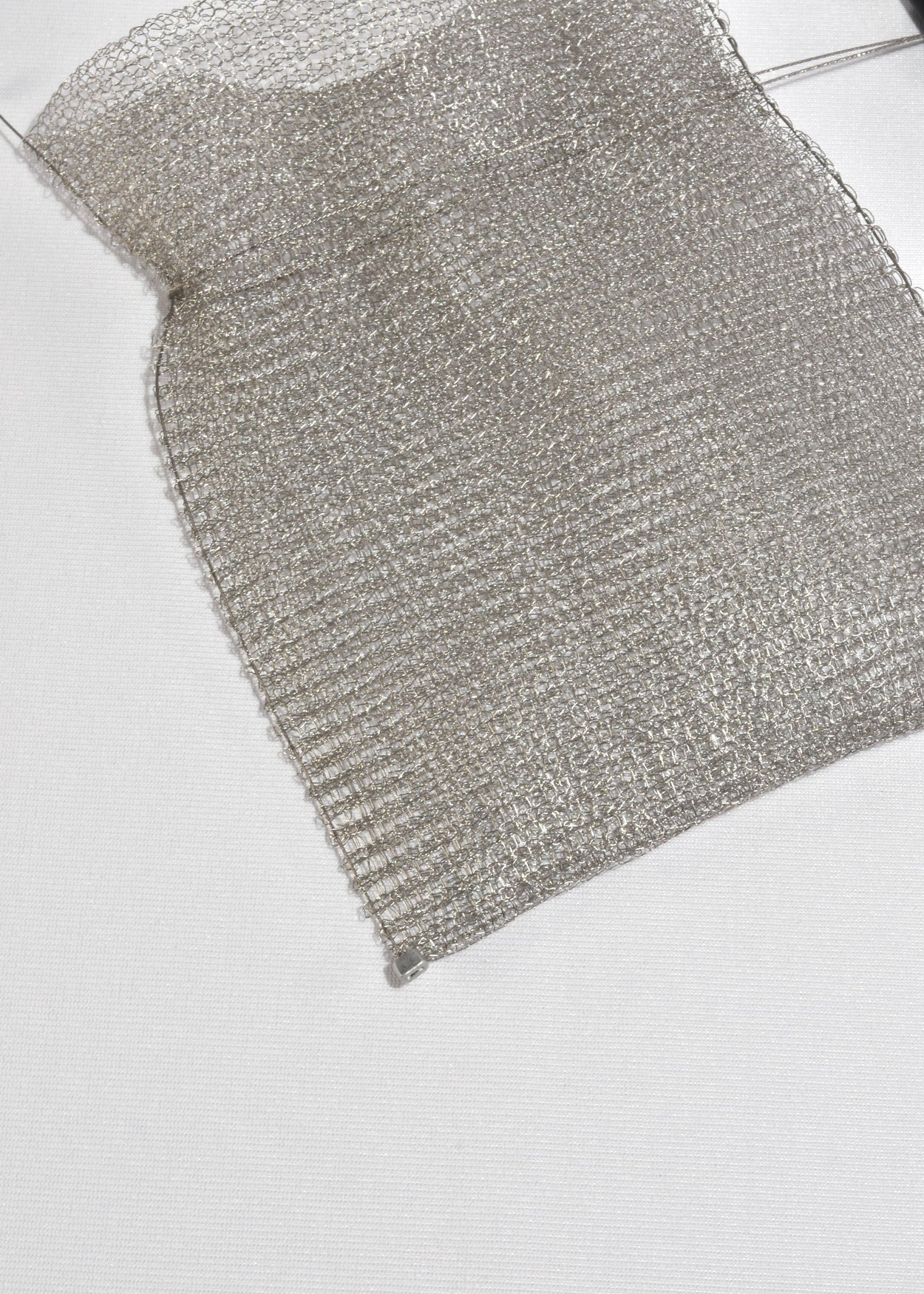Handcrafted Mesh Drawstring Purse