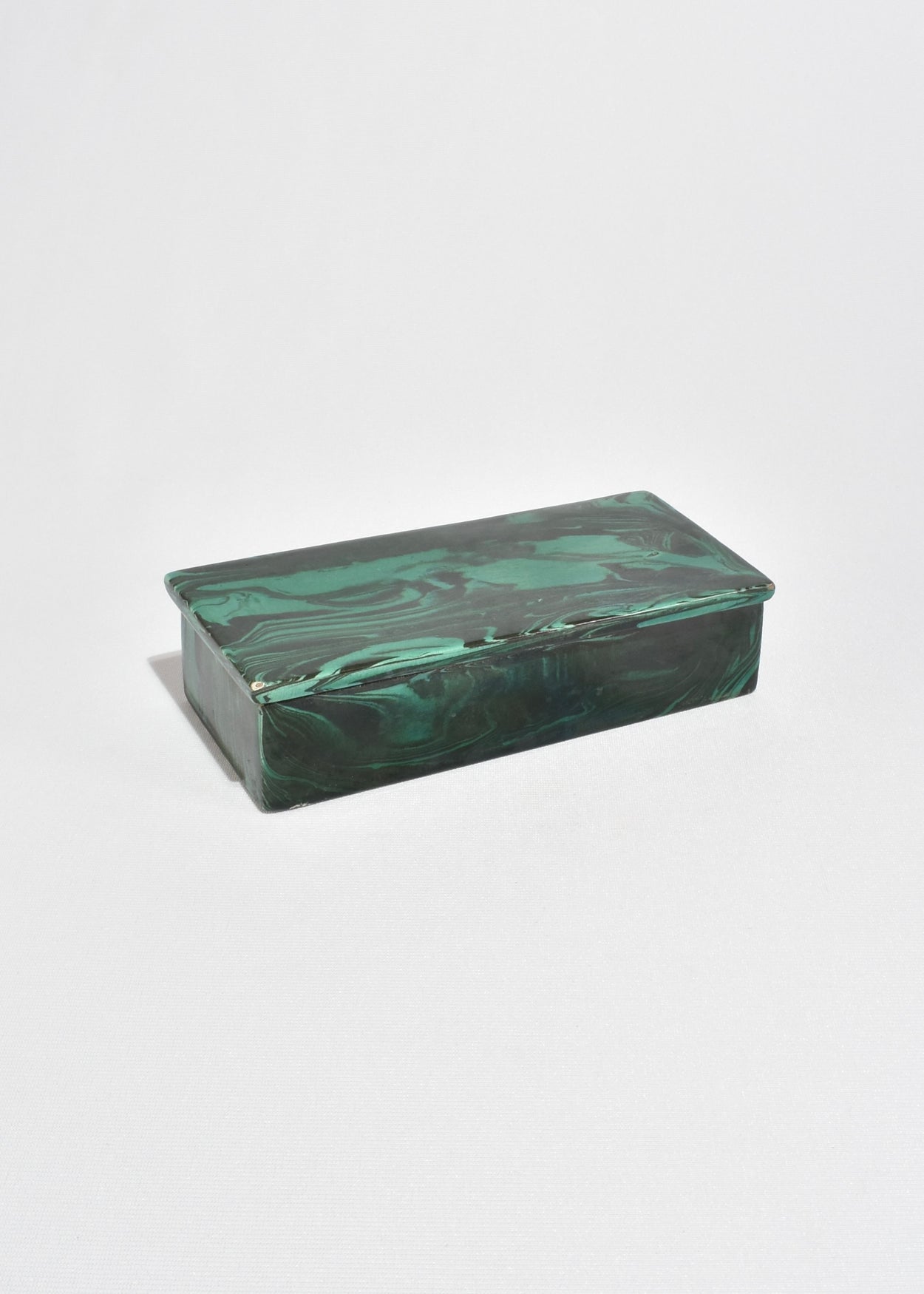 Ceramic Malachite Box