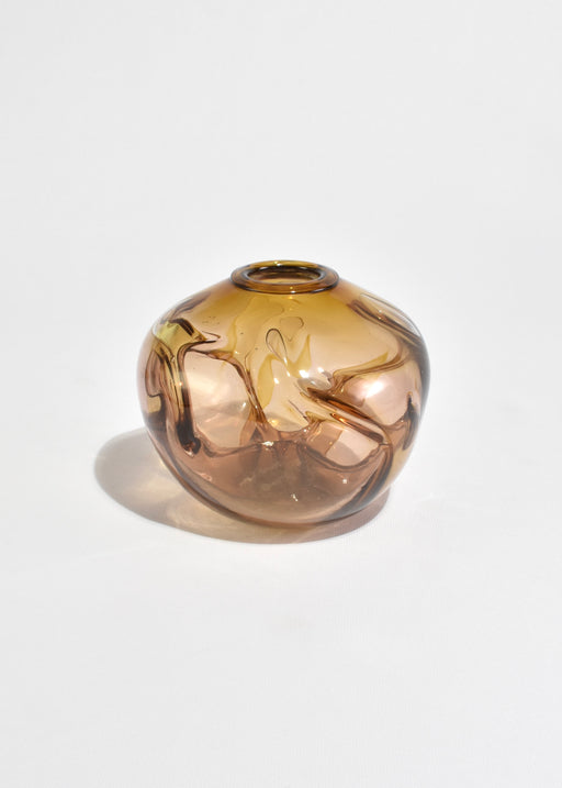 Topaz Round Hand-Blown Vase