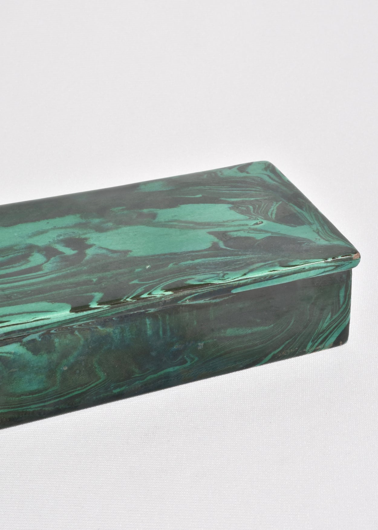 Ceramic Malachite Box