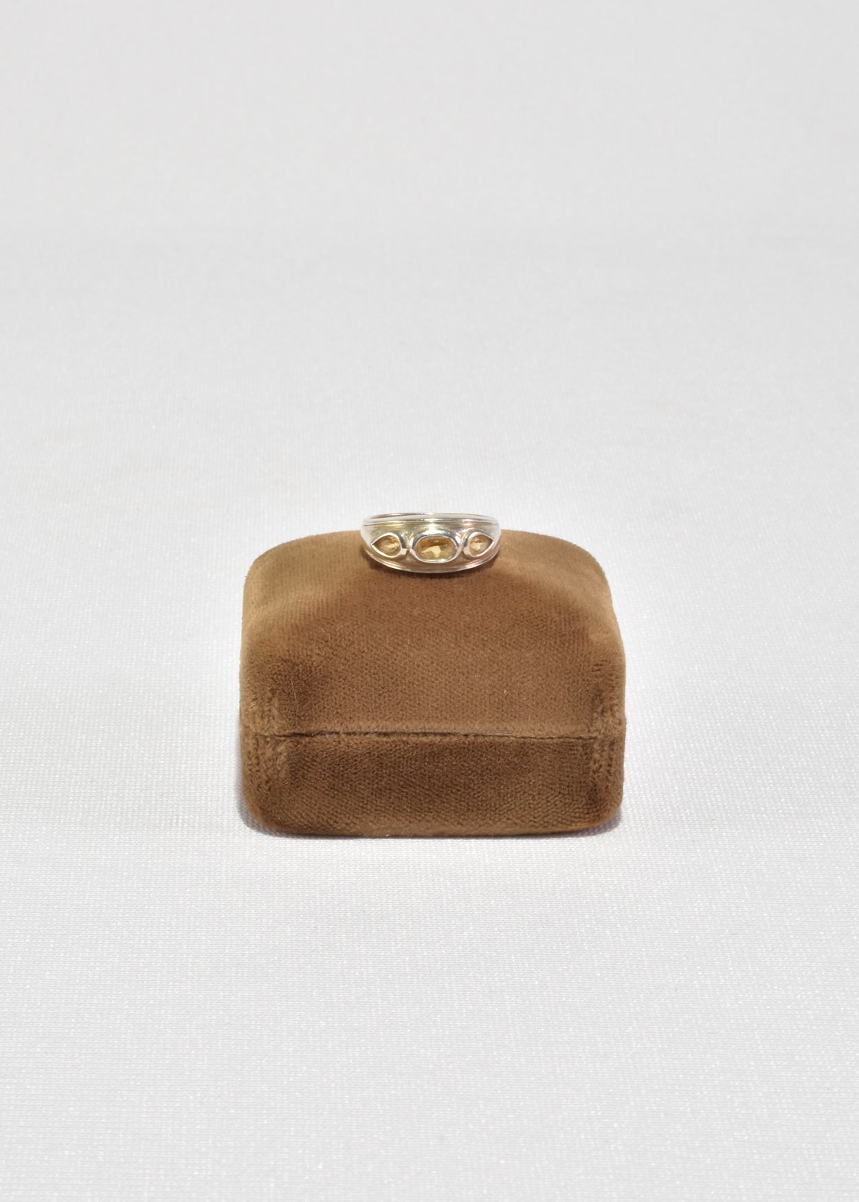 Faceted Citrine Ring