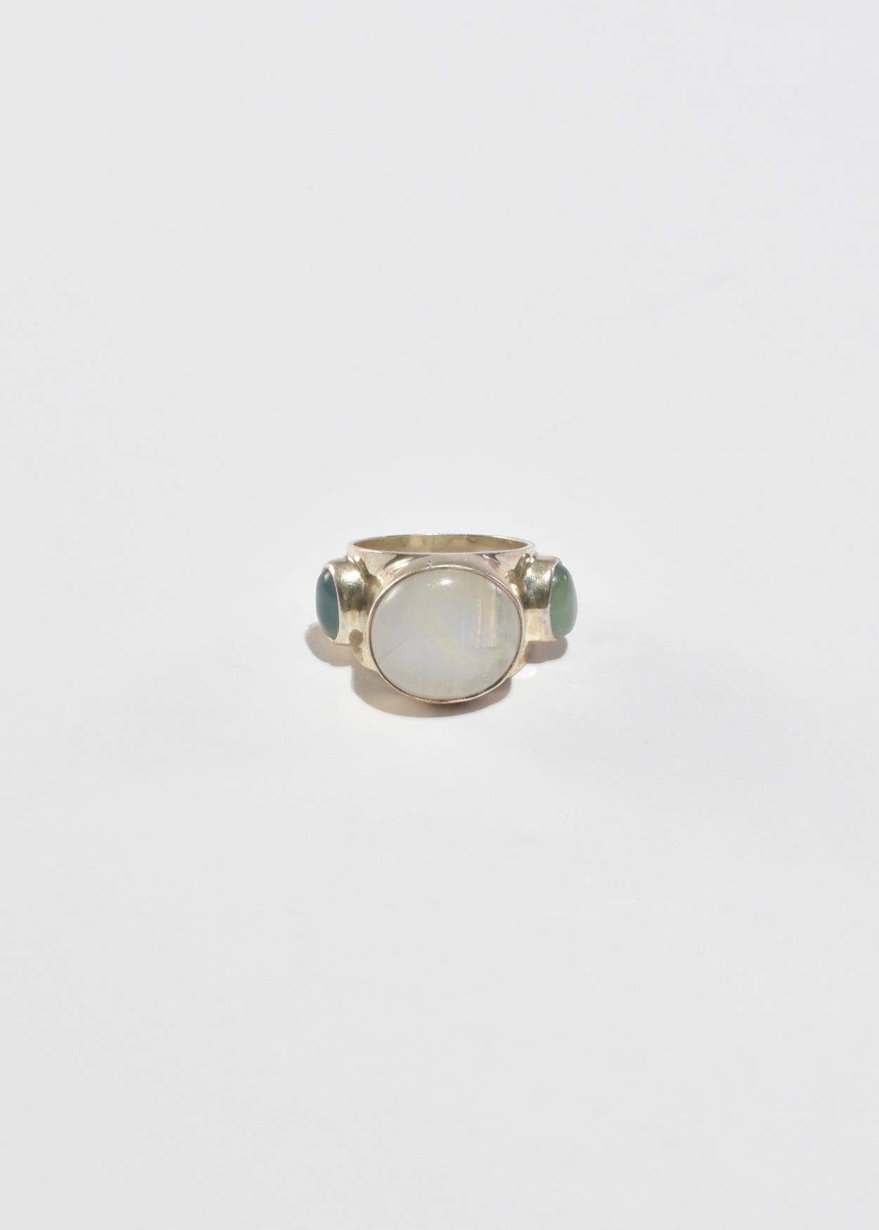 Moonstone Prasiolite Ring