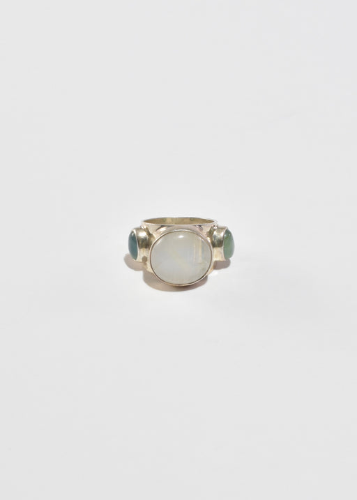 Moonstone Prasiolite Ring