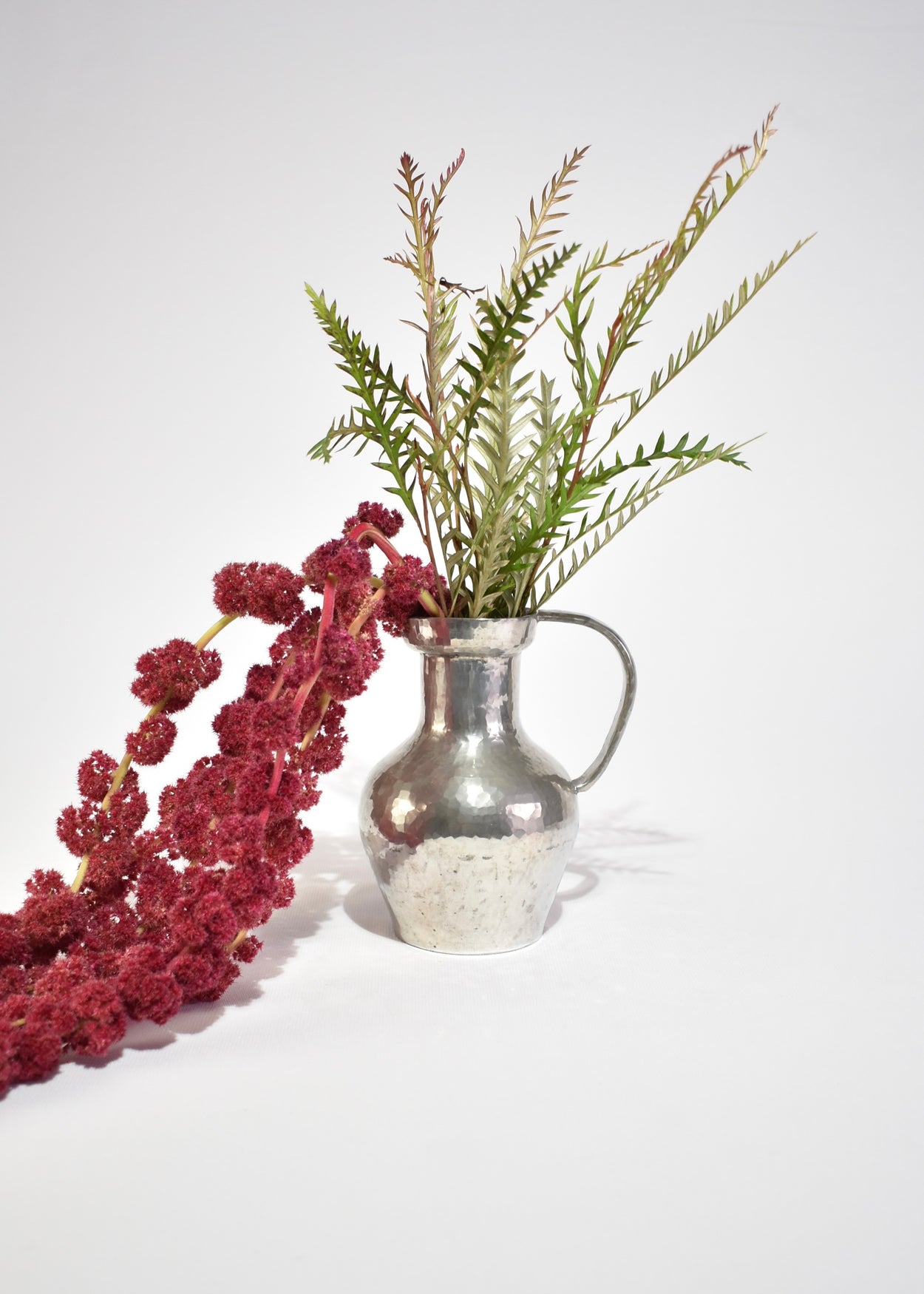 Hammered Pewter Pitcher