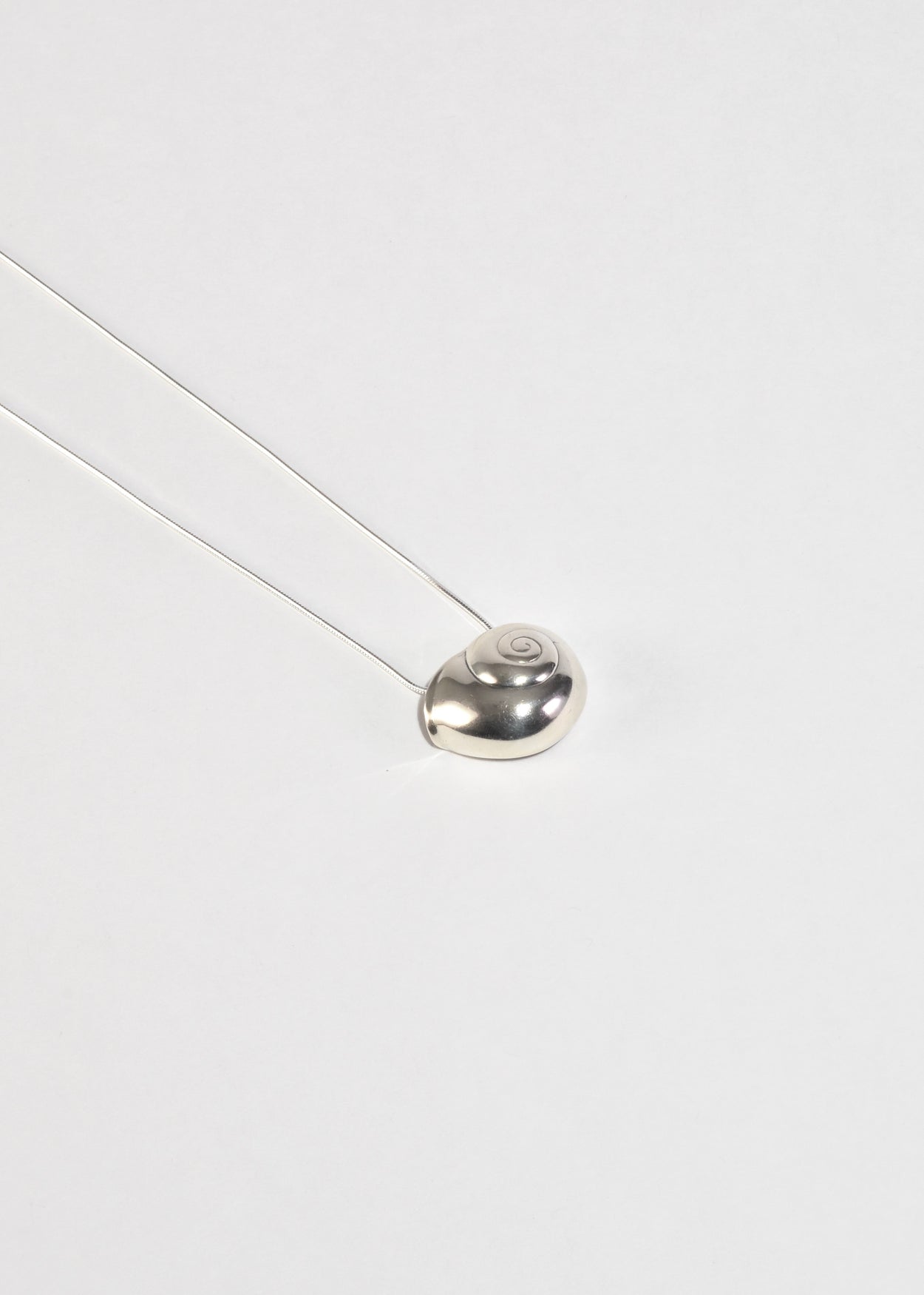 Sterling Shell Pendant Necklace
