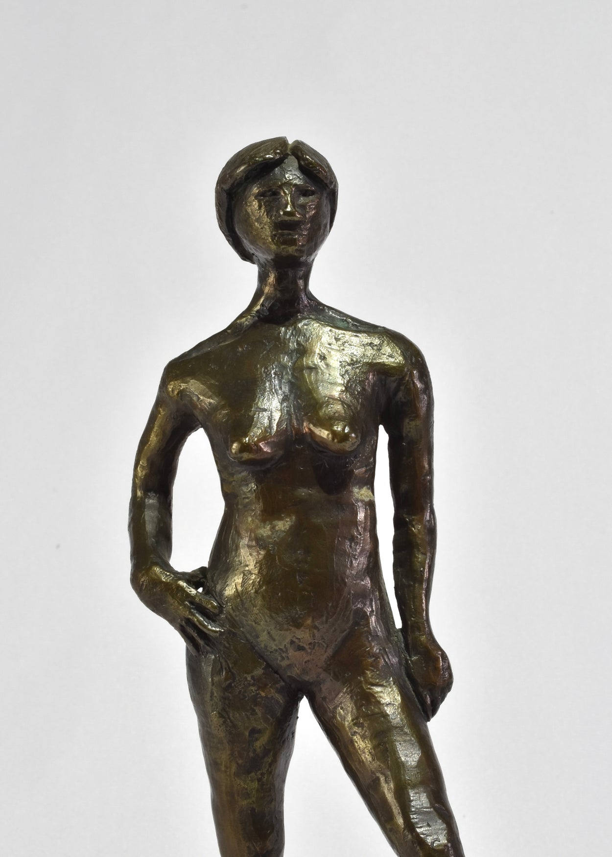 Modernist Bronze Figure, Standing