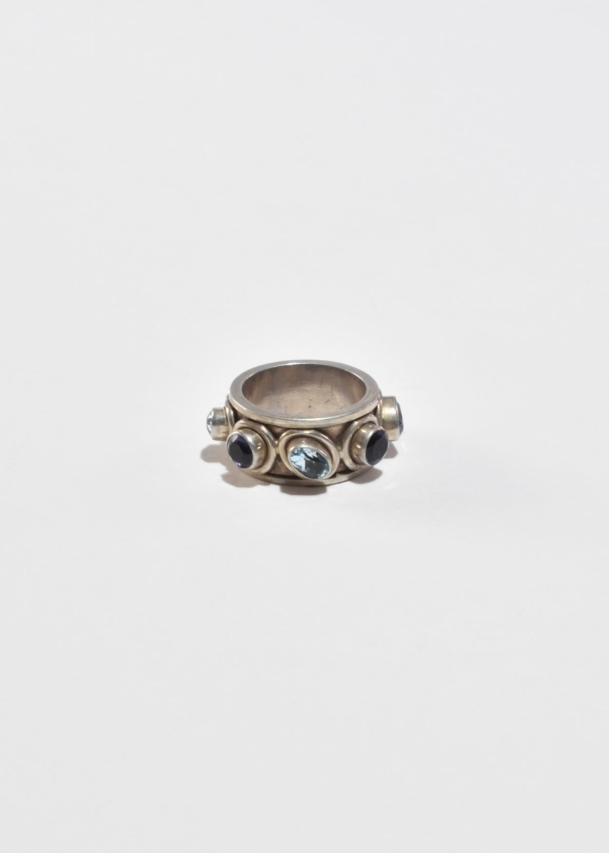 Amethyst Topaz Spinner Ring