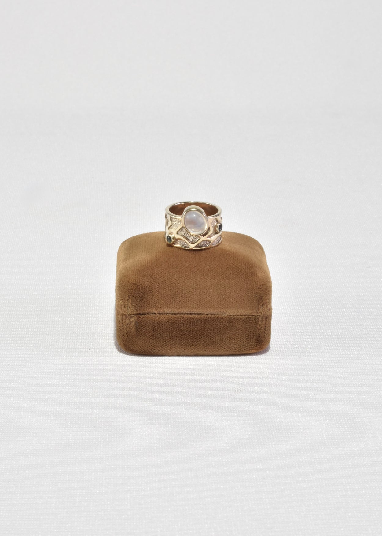 Arts & Crafts Moonstone Topaz Ring