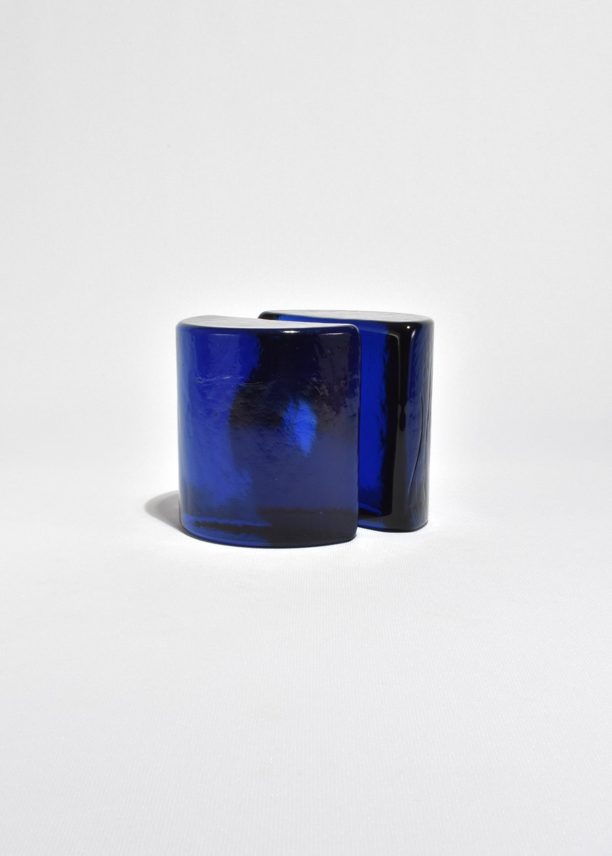 Cobalt Glass Bookends