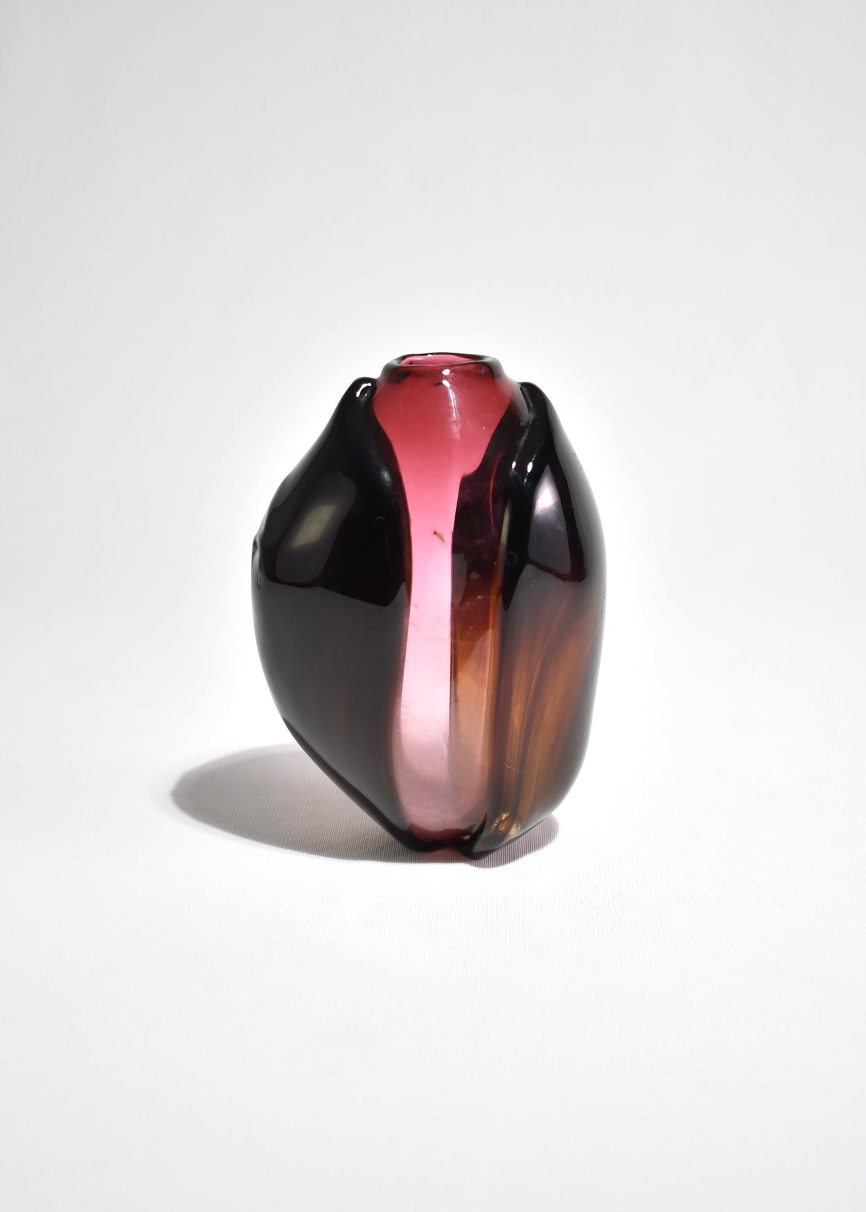 Sculptural Ruby Vase