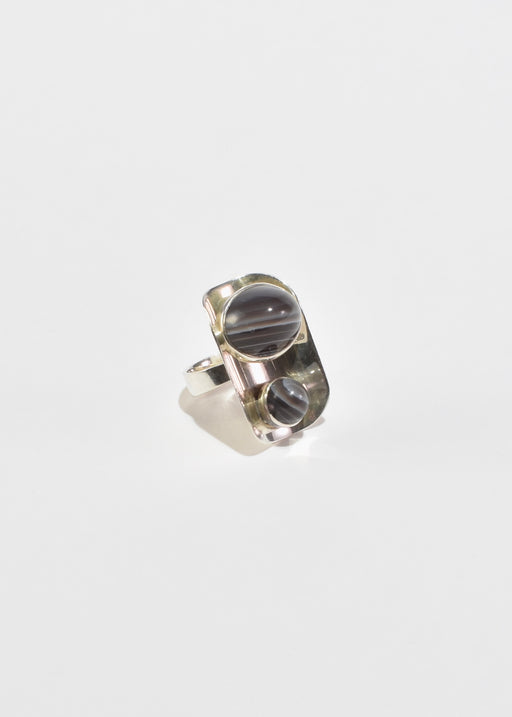 Modernist Agate Ring