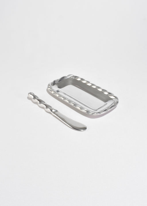Butter Dish with Knife