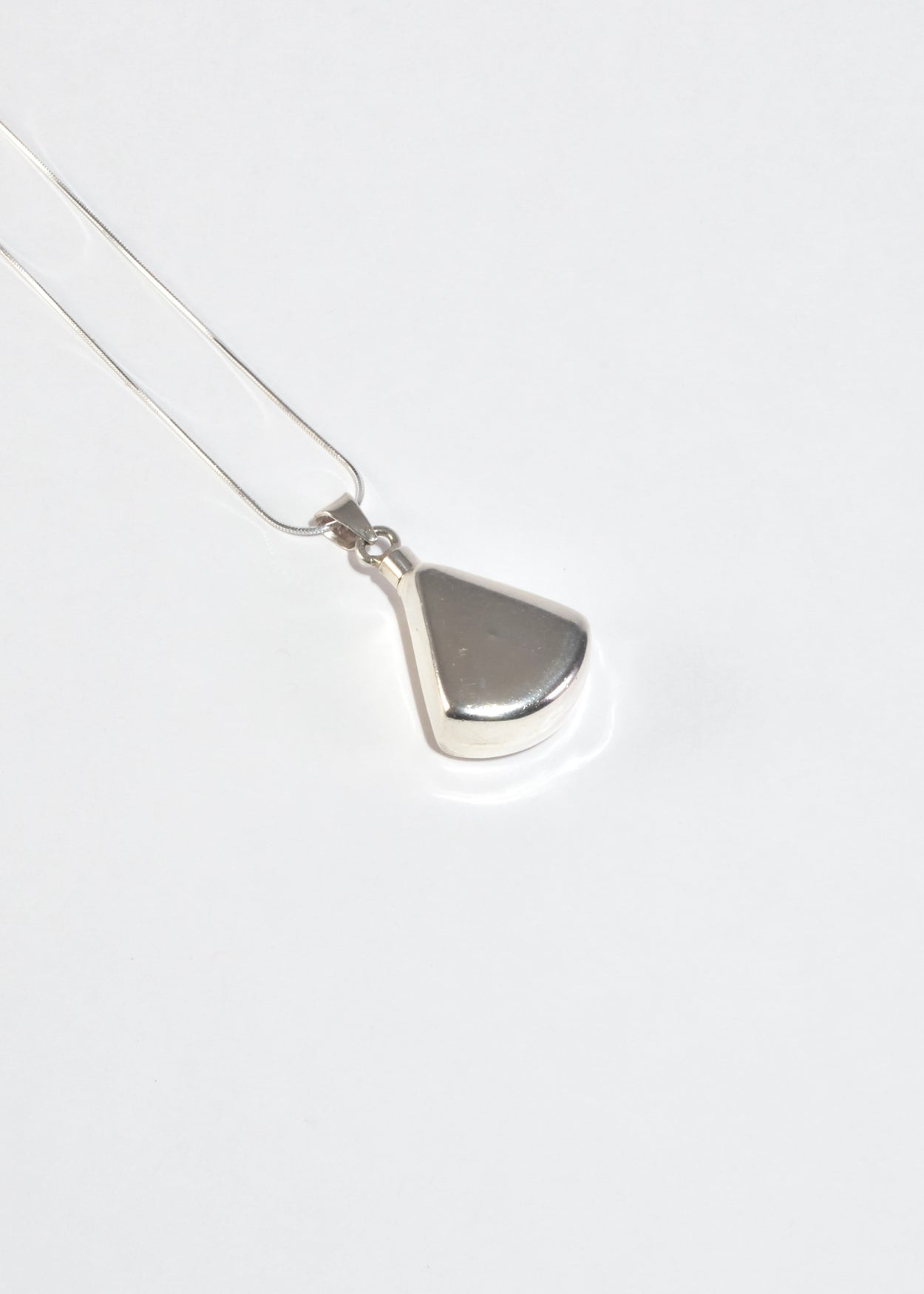Triangle Perfume Bottle Pendant Necklace
