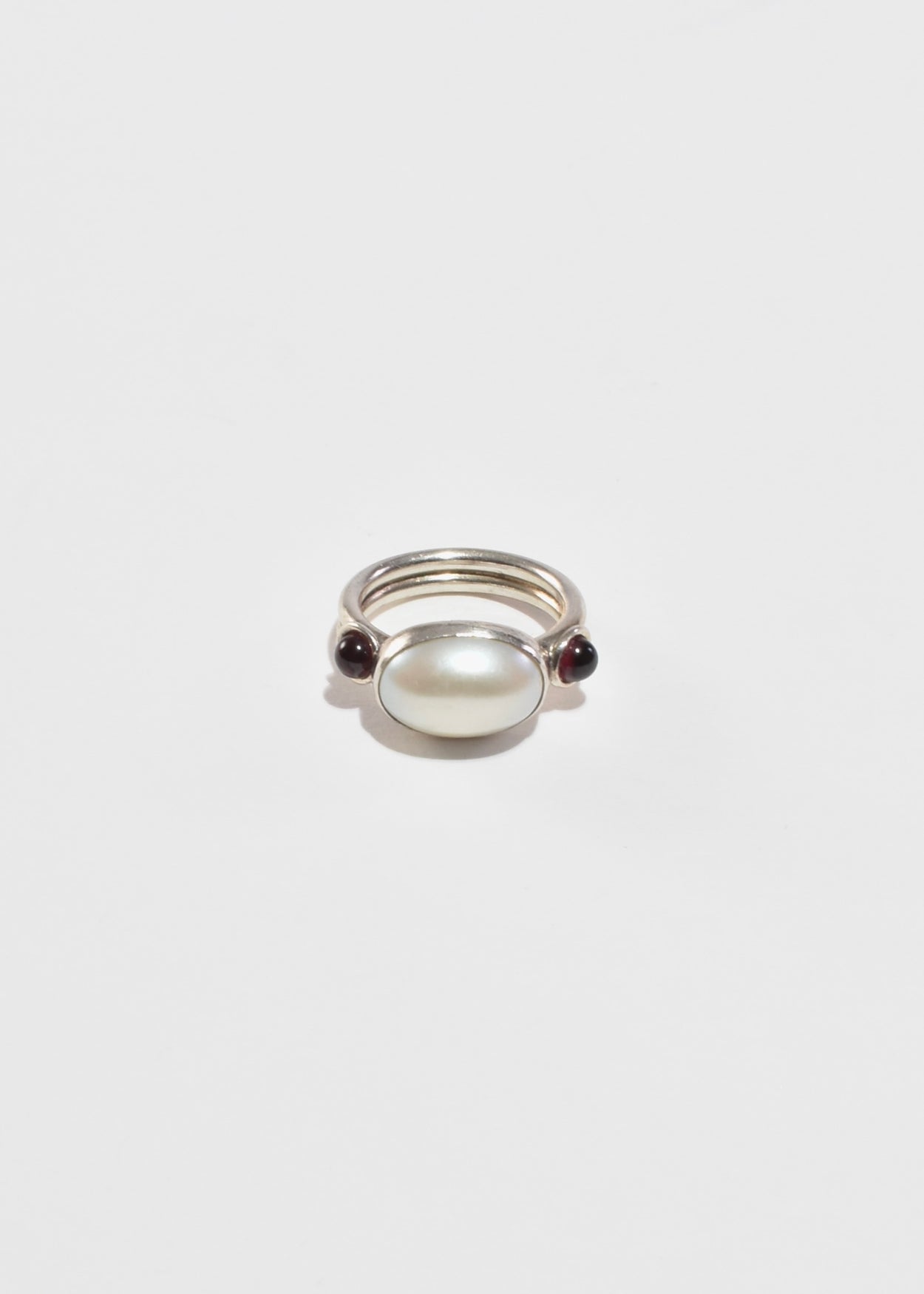 Garnet Pearl Ring