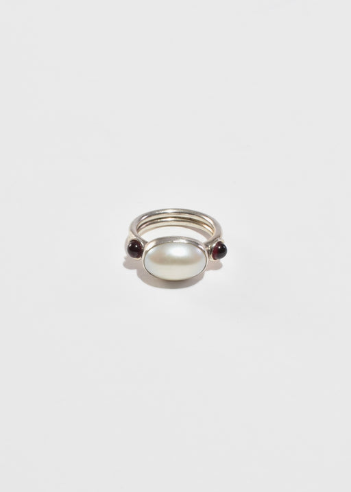 Garnet Pearl Ring