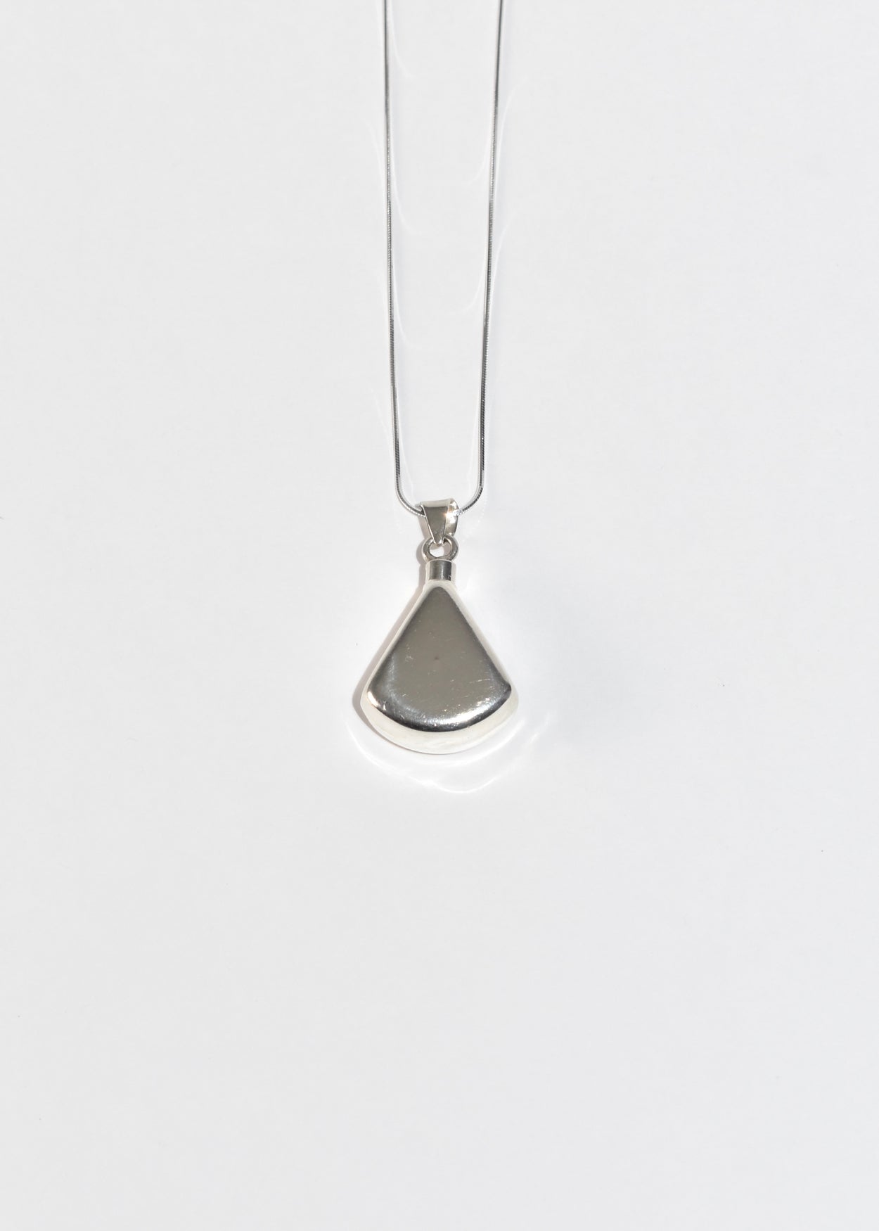 Triangle Perfume Bottle Pendant Necklace