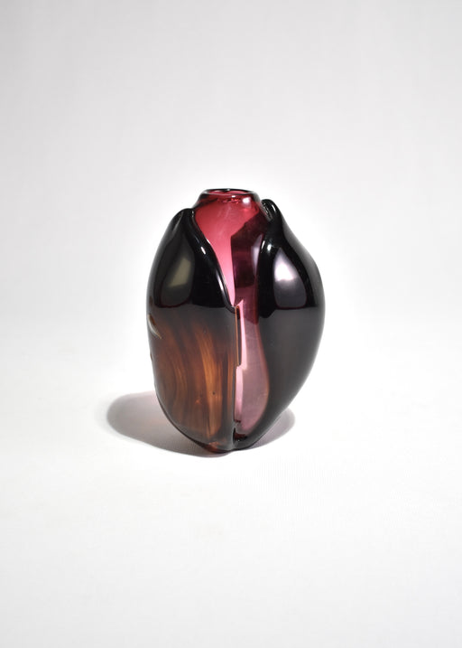 Sculptural Ruby Vase