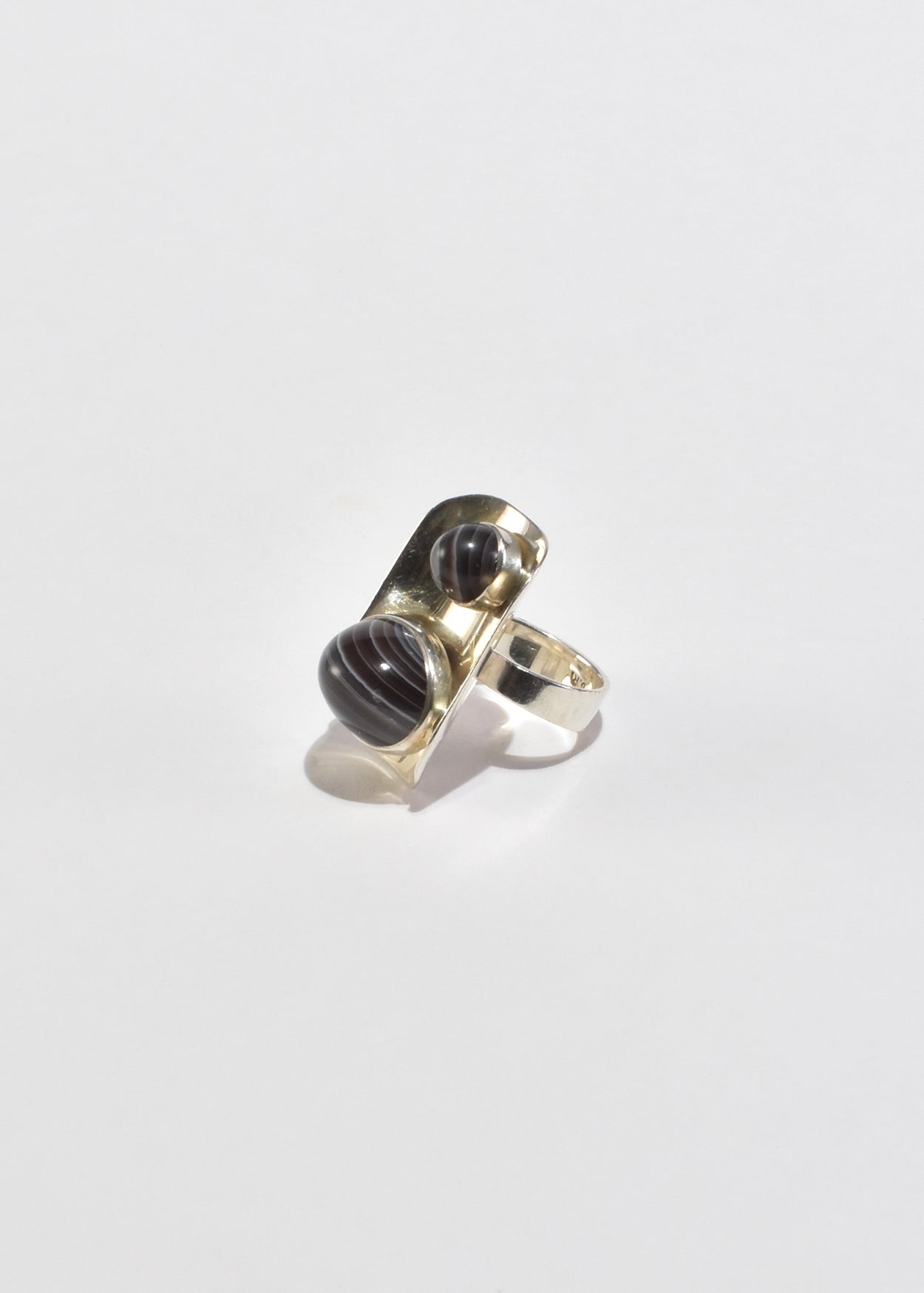 Modernist Agate Ring