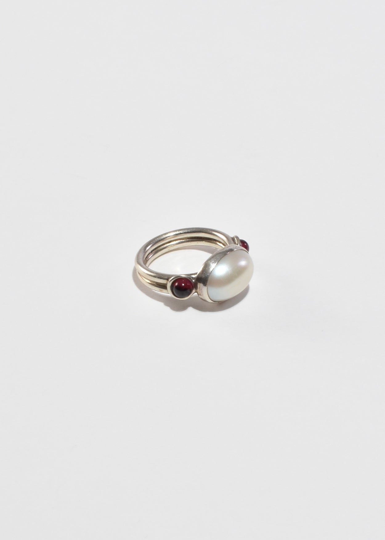 Garnet Pearl Ring