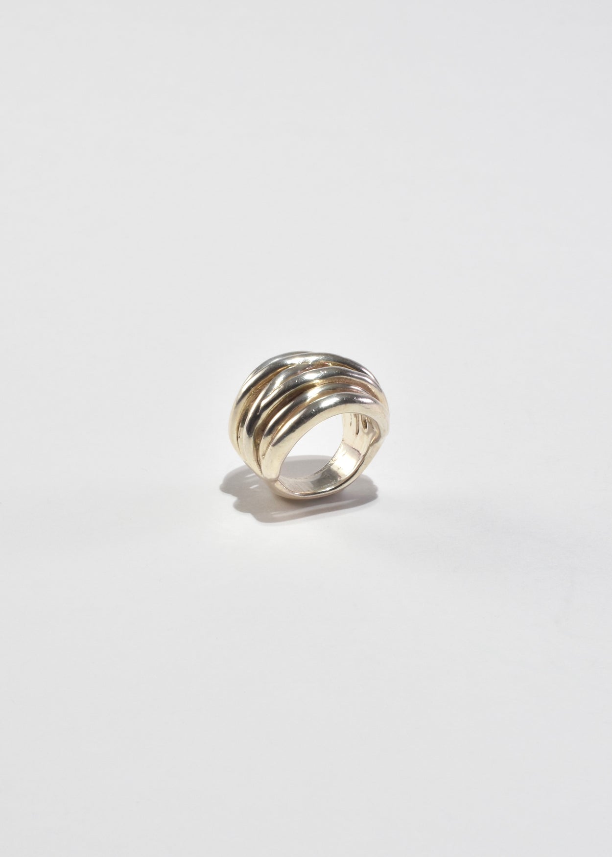 Layered Band Statement Ring