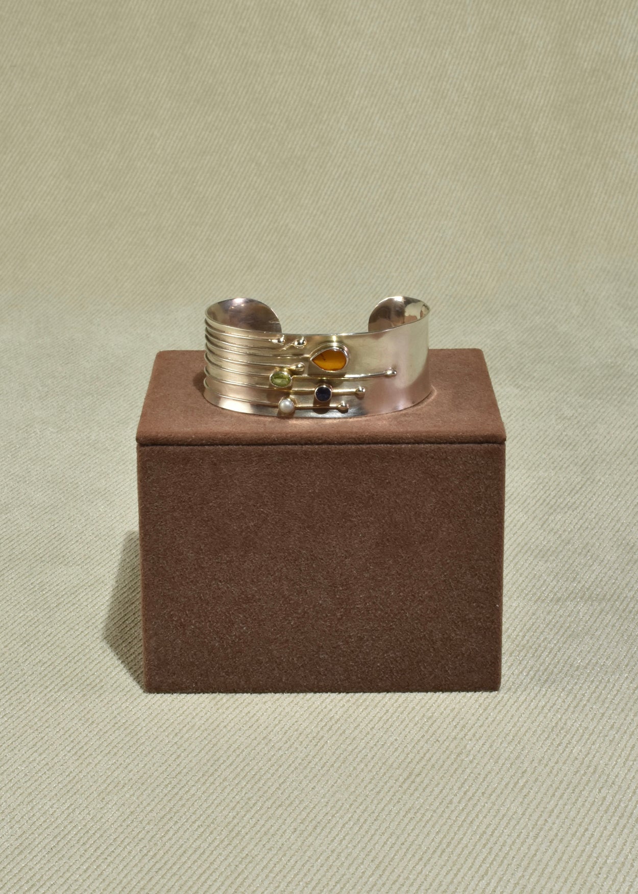 Multi Stone Cuff Bracelet