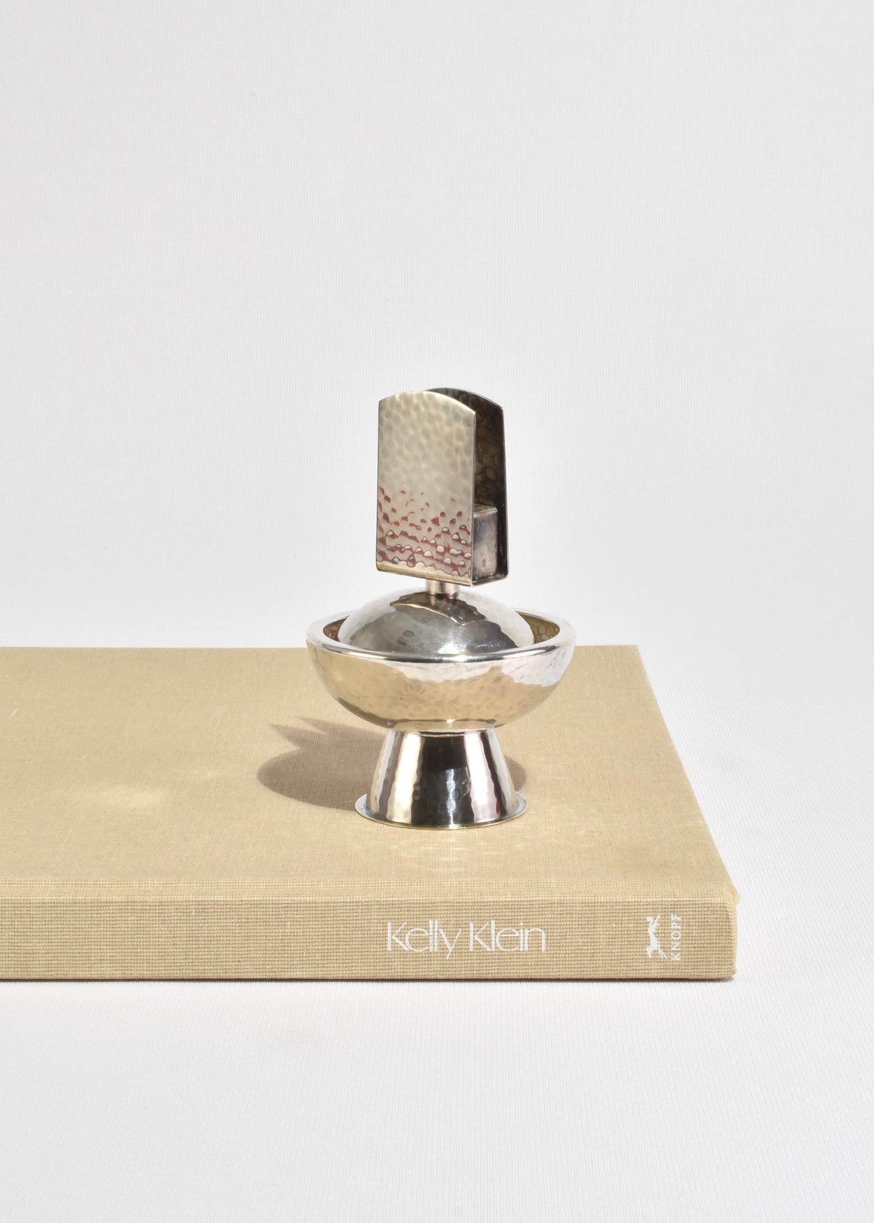 Hammered Ashtray and Match Holder