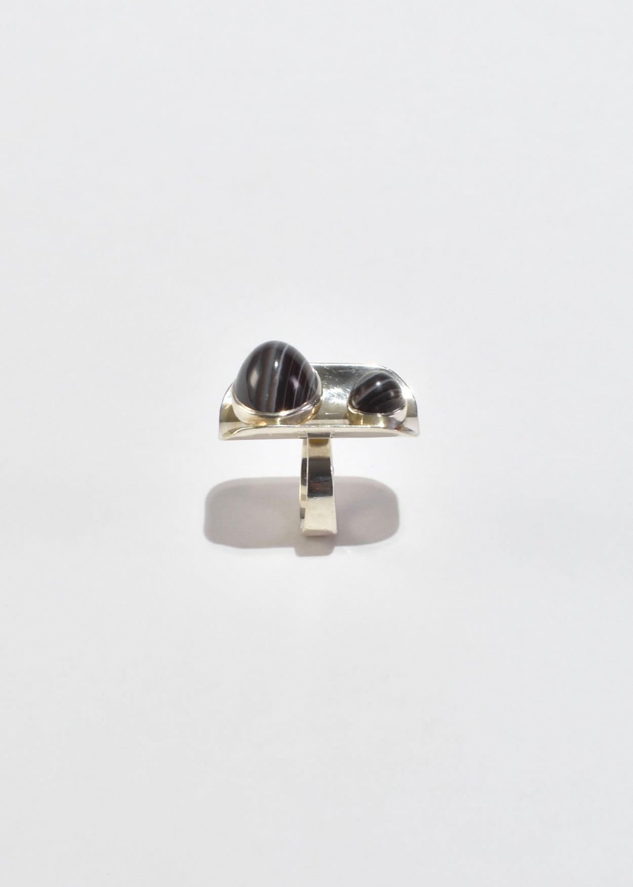 Modernist Agate Ring