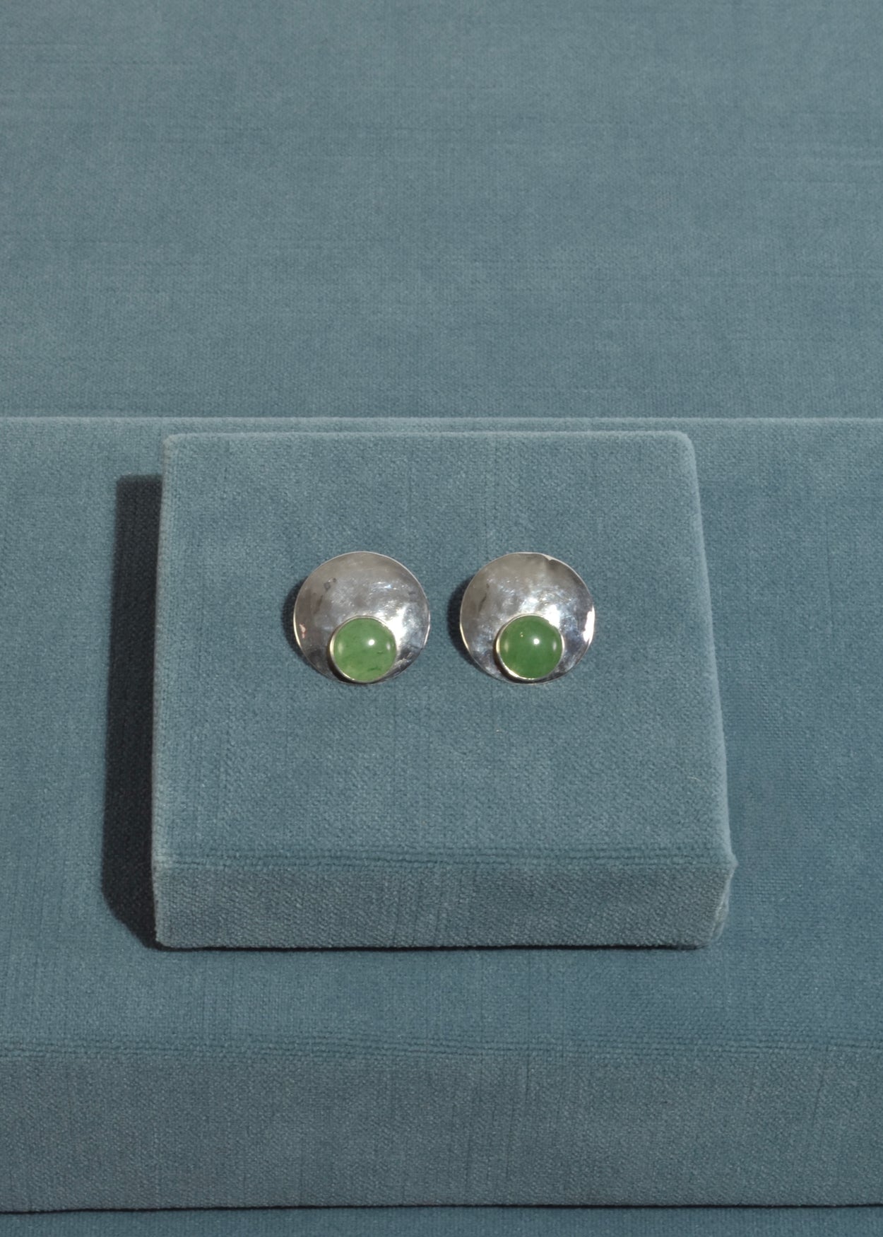 Hammered Aventurine Earrings