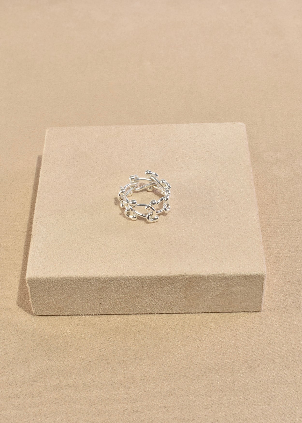 Sterling Link Ring