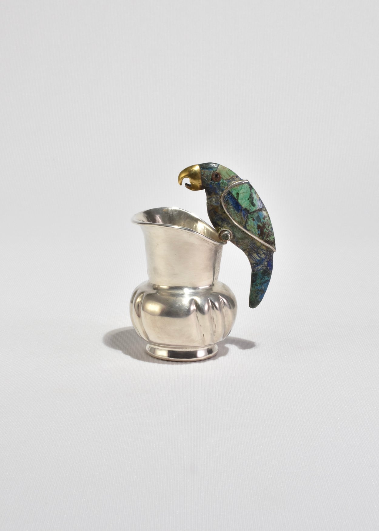 Mid Century Parrot Cream and Sugar Set
