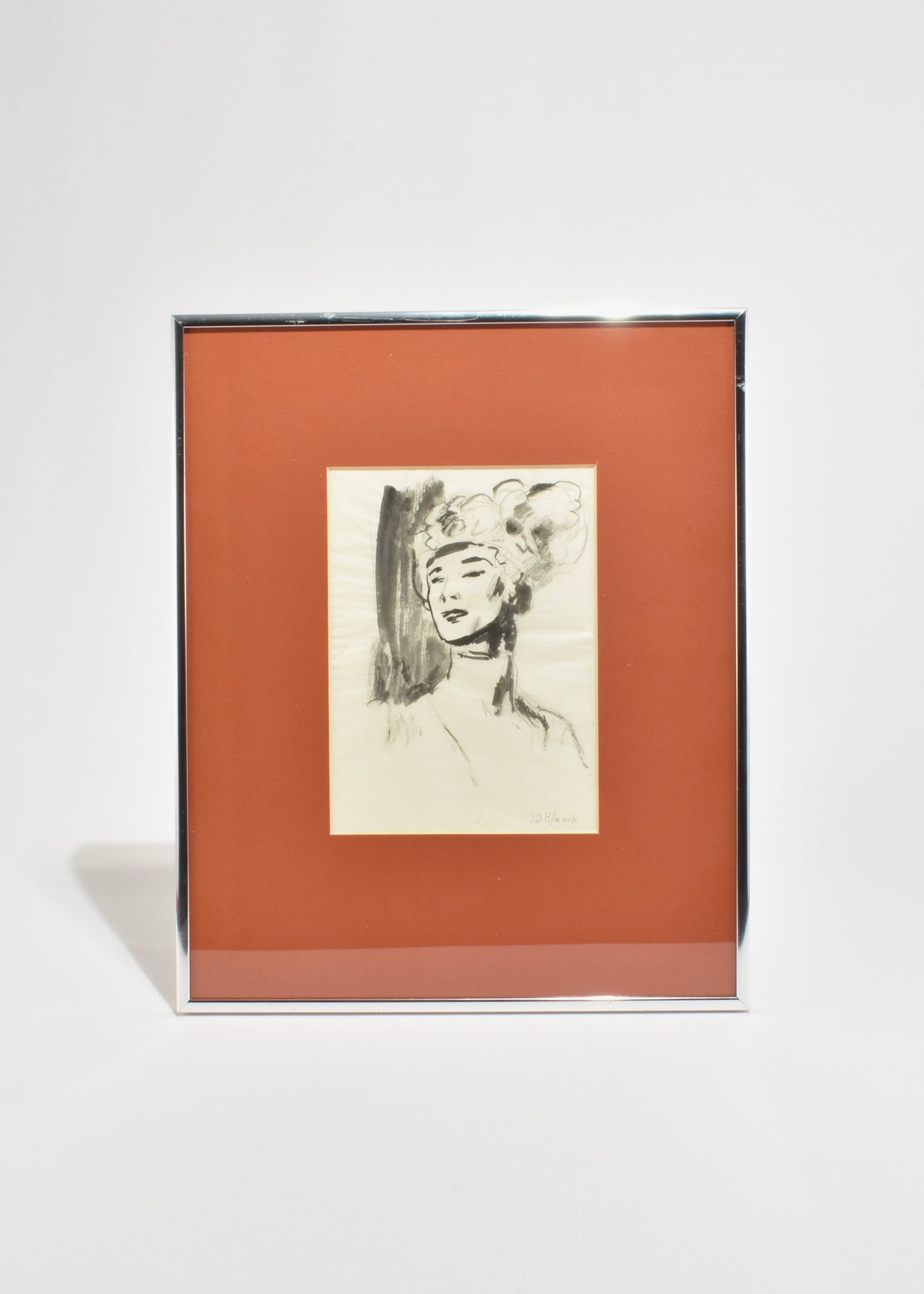 Headdress Portrait, Framed