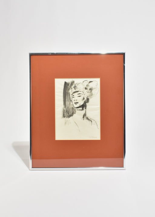 Headdress Portrait, Framed