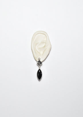 Quartz Onyx Pearl Earrings