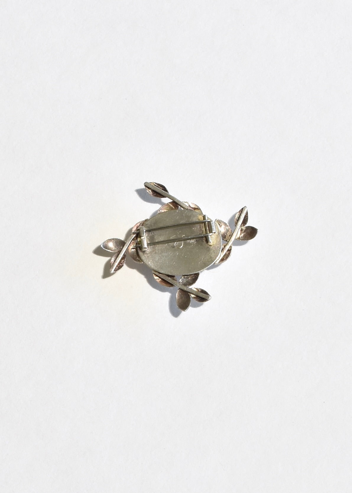 Crystal Leaf Brooch