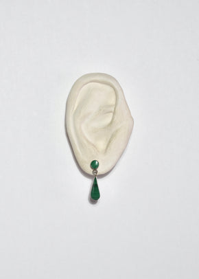 Malachite Teardrop Earrings
