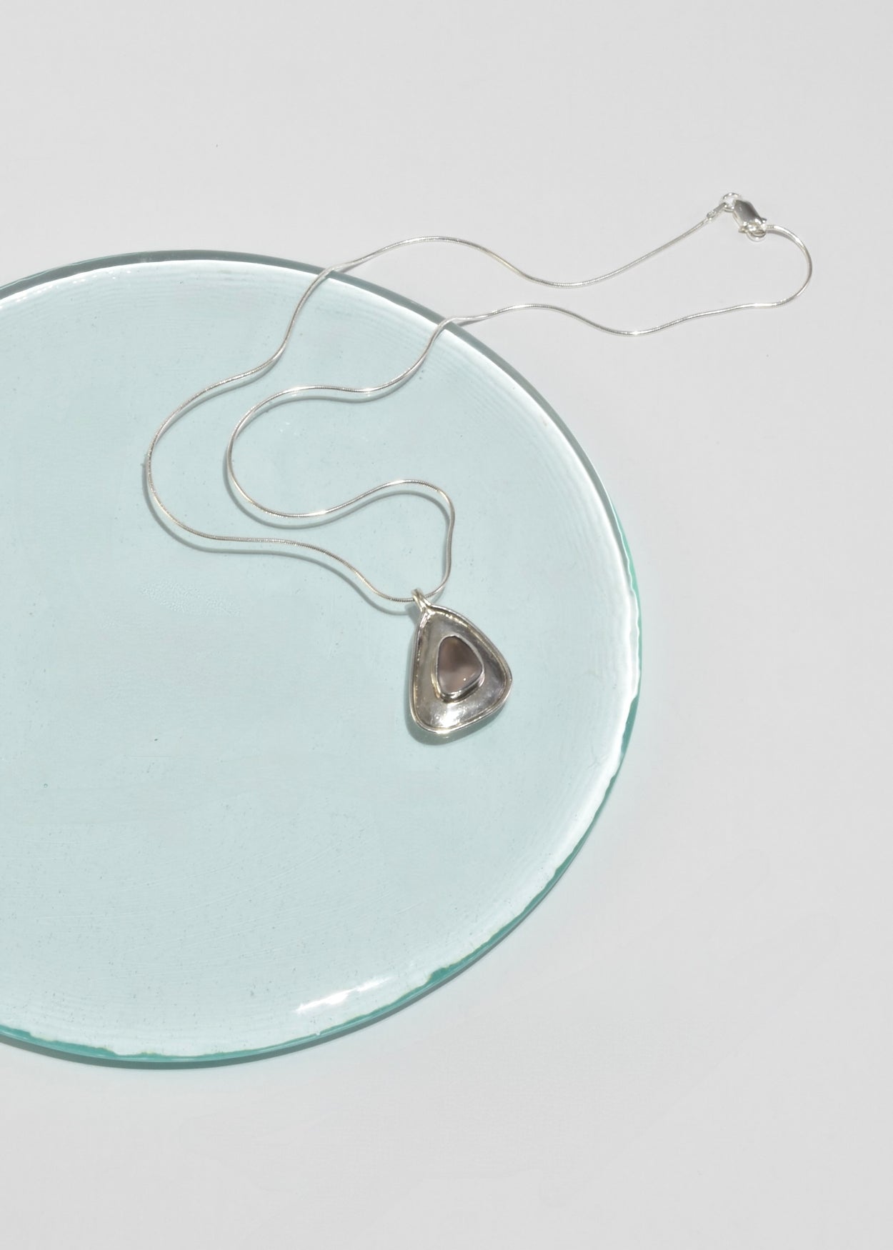 Organic Moonstone Pendant Necklace